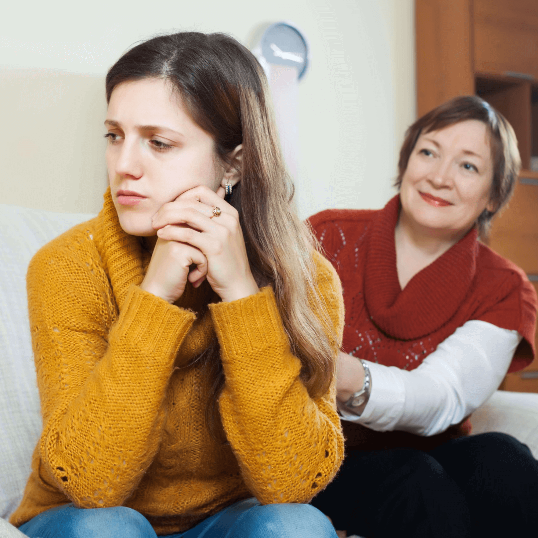 Home 1 mae aconselhando filha